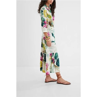 Vestido camisero midi