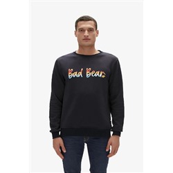Bad Bear Manuscript Crewneck Erkek Siyah Sweatshirt 23.02.12.016-C01 TYC0SOQEXN169530903327633