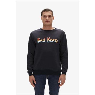 Bad Bear Manuscript Crewneck Erkek Siyah Sweatshirt 23.02.12.016-C01 TYC0SOQEXN169530903327633