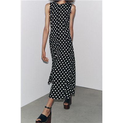 ZW COLLECTION POLKA DOT MIDI DRESS