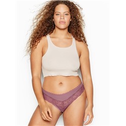 BODY BY VICTORIA Shine & Lace Bikini Panty
