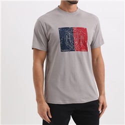 Camiseta - 100% algodón - estampado - gris