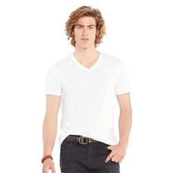 COTTON JERSEY V-NECK T-SHIRT