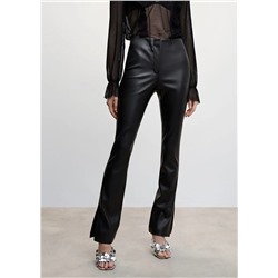 Pantalón efecto piel -  Mujer | MANGO OUTLET Melilla