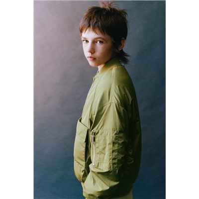 BOMBER JACKET WITH POCKETS