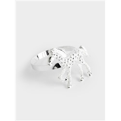 Кольцо для салфеток, 4 см, металл, серебристое, Лошадь, Horse