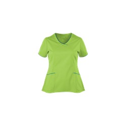 White Cross Scrubs Allure STRETCH High Low Top