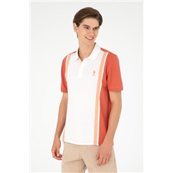 Erkek Regular Fit Polo Yaka Pudra Tişört
