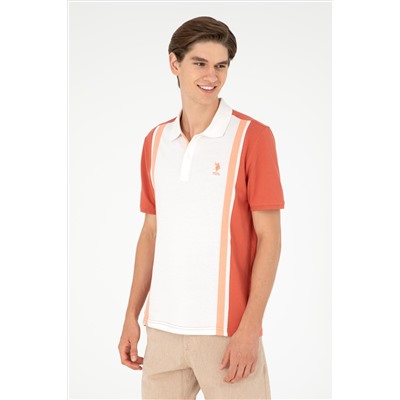 Erkek Regular Fit Polo Yaka Pudra Tişört