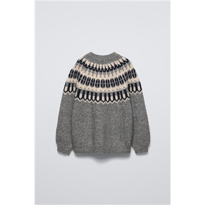 JACQUARD KNIT SWEATER