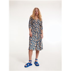 Viskose Kleid mit Muster