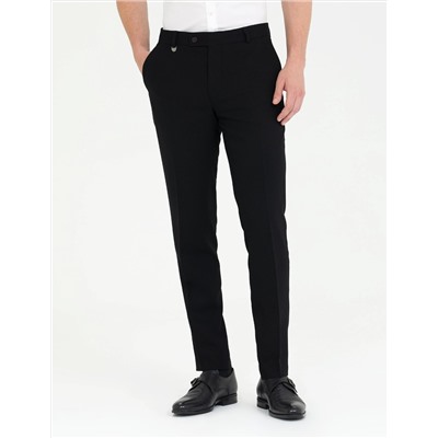 Siyah Ex. Slim Fit Kumaş Pantolon