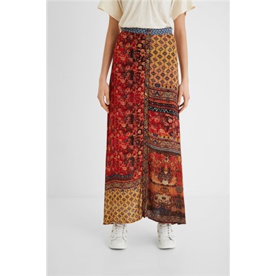 Falda larga floral