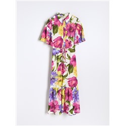 EcoVero™ Gemusterte Bluse
