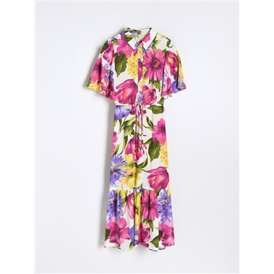 EcoVero™ Gemusterte Bluse