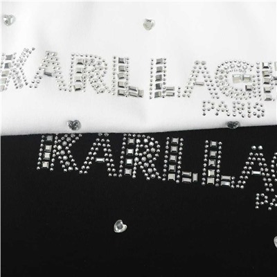 Женская футболка со стразами  KARL LAGERFEL*D ОРИГИНАЛ! 😎