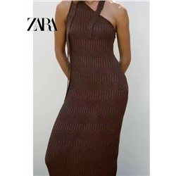 Женское модное, сексуальное, асимметричное платье ZAR*A ОРИГИНАЛ!