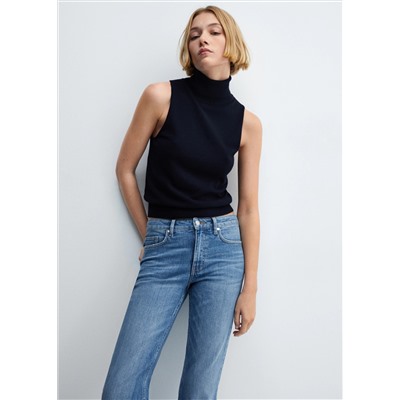 Jeans flare tiro medio
