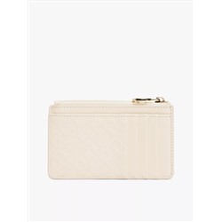 Textured Monogram Zip Cardholder