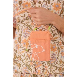 Funda teléfono Snoopy nylon acolchado