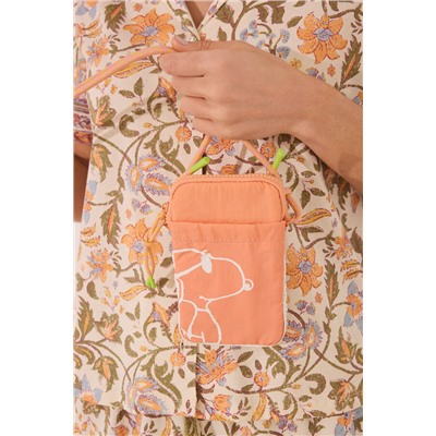 Funda teléfono Snoopy nylon acolchado