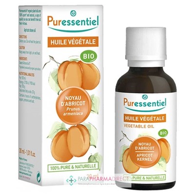 Puressentiel Huile Végétale Noyau d'Abricot BIO 30 ml