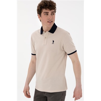 Erkek Regular Fit Polo Yaka Taş Basic Tişört
