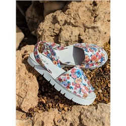 ZAPATOS · 2364-flores-rojo РАСПРОДАЖА 9 евро