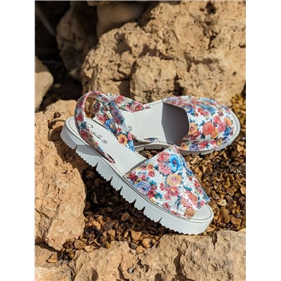 ZAPATOS · 2364-flores-rojo РАСПРОДАЖА 9 евро