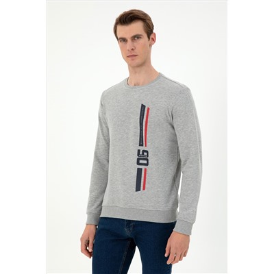Erkek Gri Melanj Sweatshirt