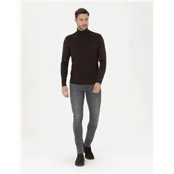 Kahverengi Slim Fit Kazak