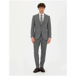 Gri Ekstra Slim Fit Takım Elbise