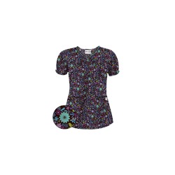 UA Country Wild Flower Coffee Bean Scrub Top