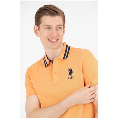 Erkek Turuncu Basic Polo Yaka Tişört