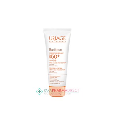 Uriage Bariésun Minérale SPF50+ Crème Très Haute Protection Solaire 100ml