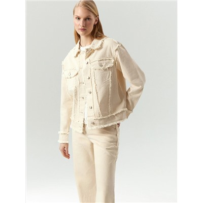 Джинсовая куртка oversize с бахромой, N081/dearsi