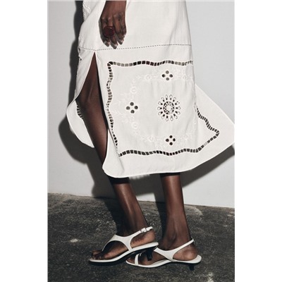 ZW COLLECTION EMBROIDERED STITCHED DRESS