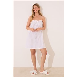 Camisón tirantes algodón blanco