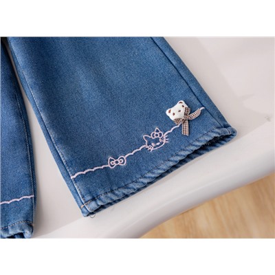 Утепленные джинсы для девочек