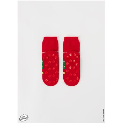 Stoppersocken mit weihnachtlichem The Simpson-Motiv für Kinder