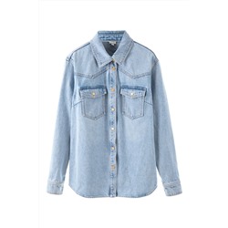 Camisa vaquera Azul