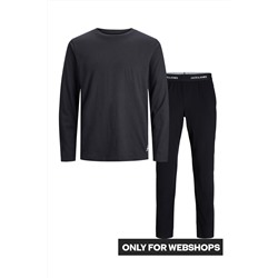 Camiseta y pantalón recto Negro y antracita