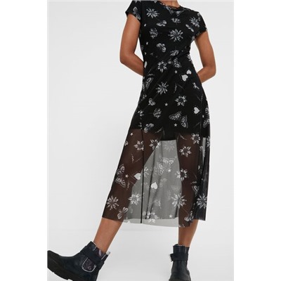 Vestido midi floral
