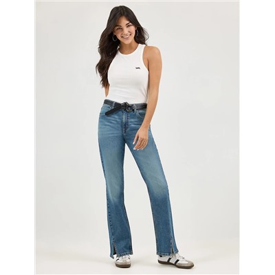 Women's Forward Curved Seam Split Bootcut Jean