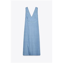 EMBROIDERED MIDI DRESS
