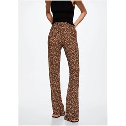 Pantalón acampanado estampado floral -  Mujer | MANGO OUTLET Melilla