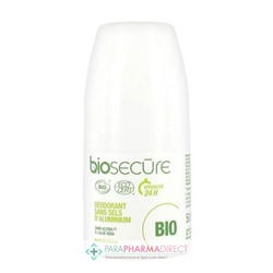 Bio Secûre Déodorant Sans Sels d'Aluminium - Sans Alcool - A l'Aloé Véra - Efficacité 24H - BIO - 50 ml