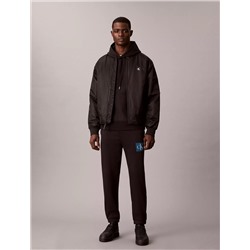 Fleece Layered Monogram Graphic Sweatpants