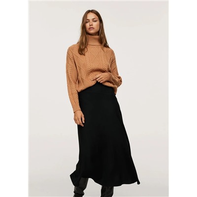 Falda midi fluida -  Mujer | MANGO OUTLET Melilla