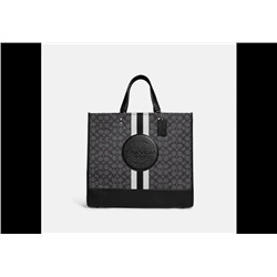 Dempsey Tote 40 In Signature Jacquard With Stripe And Coach Patch